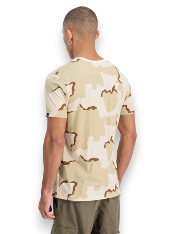 Alpha Industries Basic T Small Logo Camo - T-Shirt Uomo - Camouflage