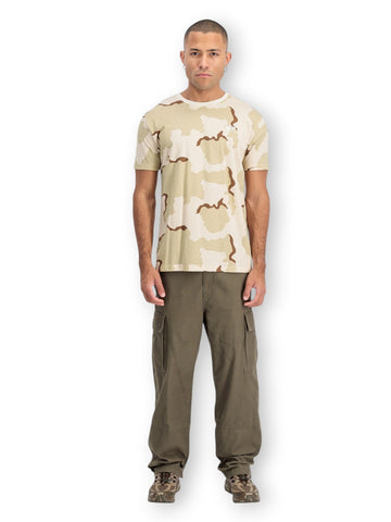 Alpha Industries Basic T Small Logo Camo - T-Shirt Uomo - Camouflage