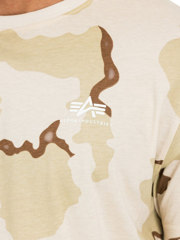 Alpha Industries Basic T Small Logo Camo - T-Shirt Uomo - Camouflage