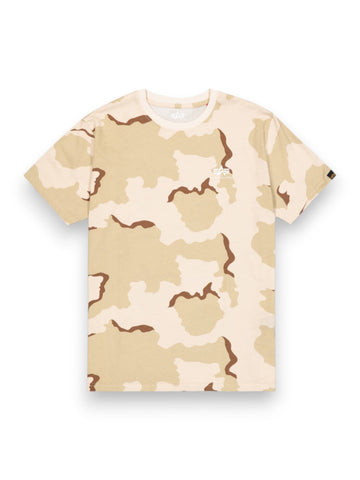 Alpha Industries Basic T Small Logo Camo - T-Shirt Uomo - Camouflage
