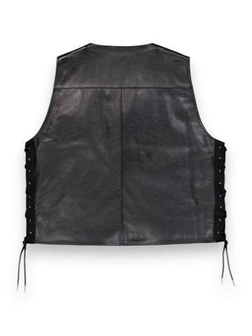 Alpha Industries X-Force Leather Vest - Gilet Uomo - Nero