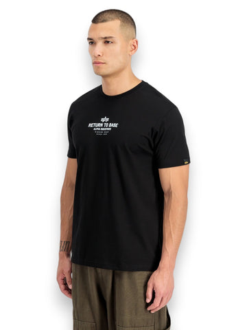 Alpha Industries Return To Base T - T-Shirt Uomo - Nero