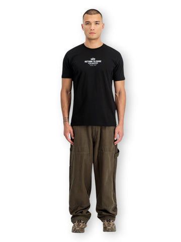 Alpha Industries Return To Base T - T-Shirt Uomo - Nero