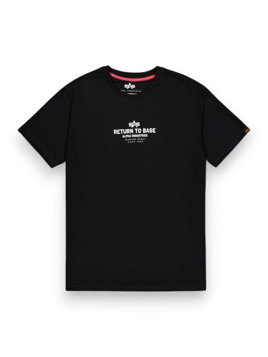 Alpha Industries Return To Base T - T-Shirt Uomo - Nero