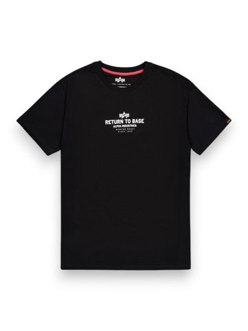 Alpha Industries Return To Base T - T-Shirt Uomo - Nero