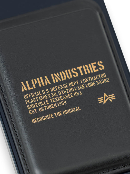 Alpha Industries Rfid Phone Card Holder - Portafogli E Portachiavi Uomo - Nero