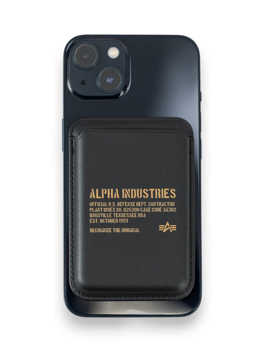 Alpha Industries Rfid Phone Card Holder - Portafogli E Portachiavi Uomo - Nero