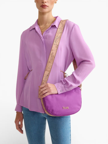 Alviero Martini Small Shoulder Bag 27x18x9 - Borse Donna - Viola Bouganville