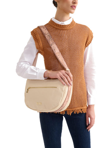 Alviero Martini Large Shoulder Bag - Borse Donna - Champagne