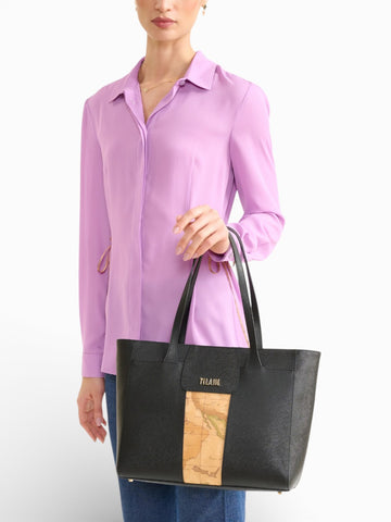 Alviero Martini Large Shopping Bag 41x27x14 - Borse Donna - Nero