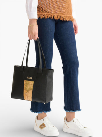 Alviero Martini Medium Shopping Bag 34x23,5x13 - Borse Donna - Nero