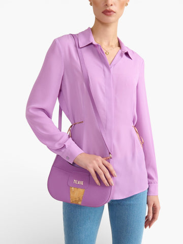 Alviero Martini Small Shoulder Bag - Borsa Donna - Viola Bouganville