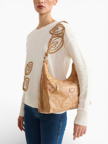 Alviero Martini Hobo Shoulder Bag - Borsa Donna - Tabacco
