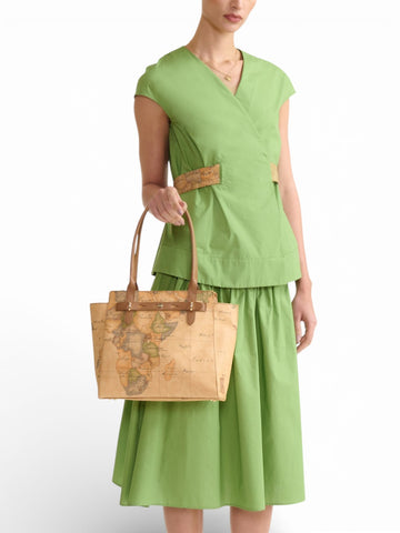 Alviero Martini Shopping Bag - Borsa Donna - Tabacco