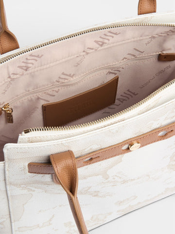 Alviero Martini Shopping Bag - Borsa Donna - Bianco