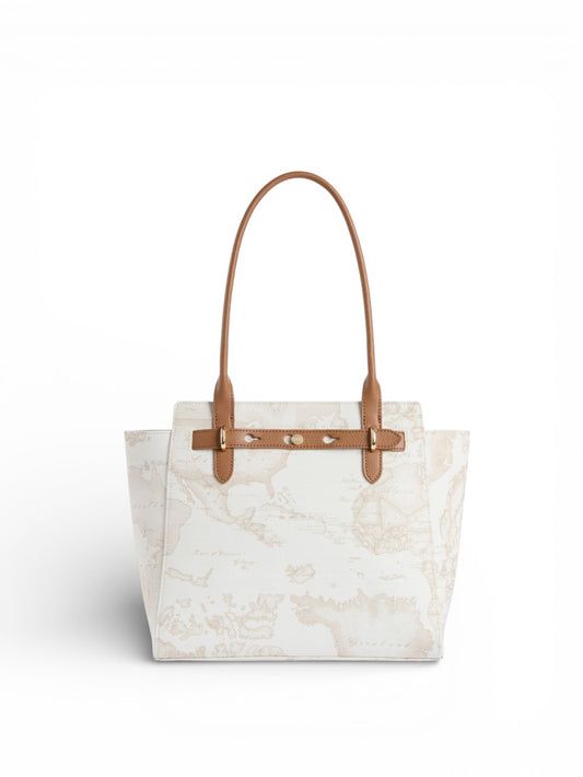 Alviero Martini Shopping Bag - Borsa Donna - Bianco