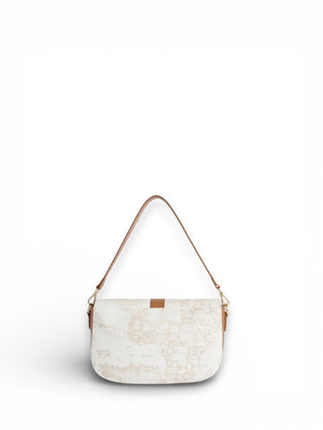 Alviero Martini Shoulder Bag With Fl 28x18x8 - Borse Donna - Bianco