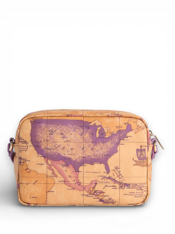 Alviero Martini Small Reporter Bag 23x15x7 - Borse Donna - Viola Bouganville
