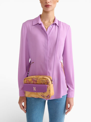 Alviero Martini Small Reporter Bag 23x15x7 - Borse Donna - Viola Bouganville