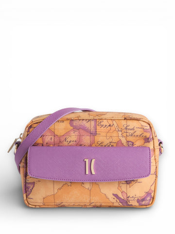 Alviero Martini Small Reporter Bag 23x15x7 - Borse Donna - Viola Bouganville