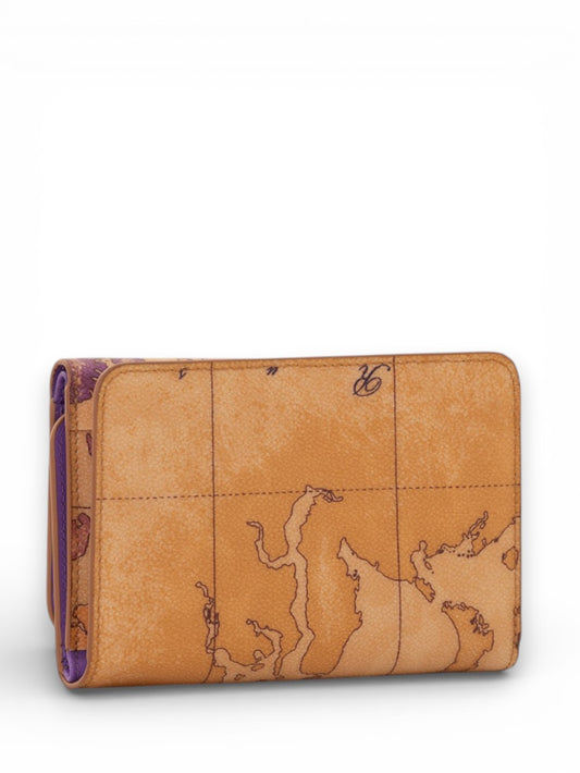 Alviero Martini Medium Bifolder Wall - Portafogli E Portachiavi Donna - Viola Bouganville