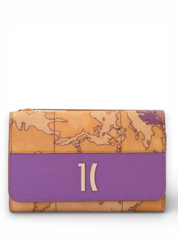 Alviero Martini Medium Bifolder Wall - Portafogli E Portachiavi Donna - Viola Bouganville