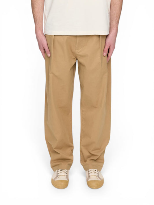 Anerkjendt Akjakob Cotton Pleat Pants - Pantaloni Uomo - Incense