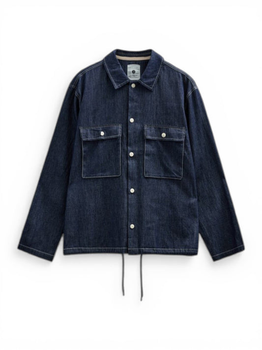 Anerkjendt Akotto Chambray Overshirt - Camicie Uomo - Sky Captain