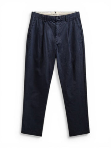 Anerkjendt Akjan Cotton Poplin Pants - Pantaloni Uomo - Sky Captain