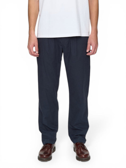 Anerkjendt Akjan Cotton Poplin Pants - Pantaloni Uomo - Sky Captain