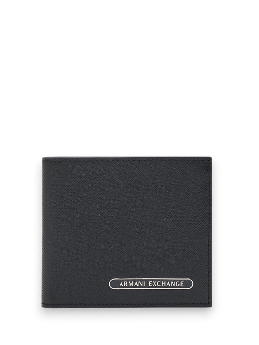 Armani Exchange Wallet 100% Bovine Leather - Portafogli E Portachiavi Uomo - Nero