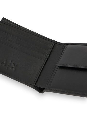 Armani Exchange Wallet 100% Bovine Leather - Portafogli E Portachiavi Uomo - Nero