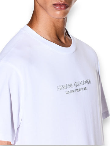 Armani Exchange T-Shirt 100% Cotton - T-Shirt Uomo - Bianco