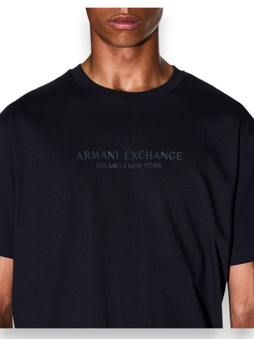 Armani Exchange T-Shirt 100% Cotton - T-Shirt Uomo - Blu