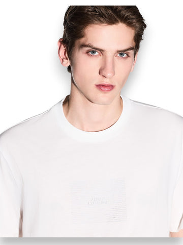 Armani Exchange T-Shirt 100% Cotton - T-Shirt Uomo - Bianco