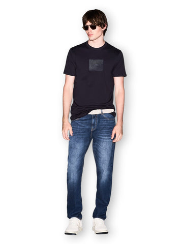 Armani Exchange T-Shirt 100% Cotton - T-Shirt Uomo - Blu