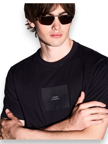 Armani Exchange T-Shirt 100% Cotton - T-Shirt Uomo - Blu