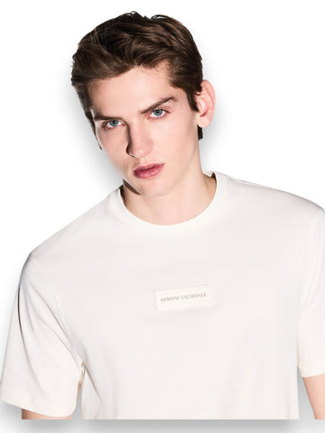 Armani Exchange T-Shirt 100% Cotton - T-Shirt Uomo - Panna