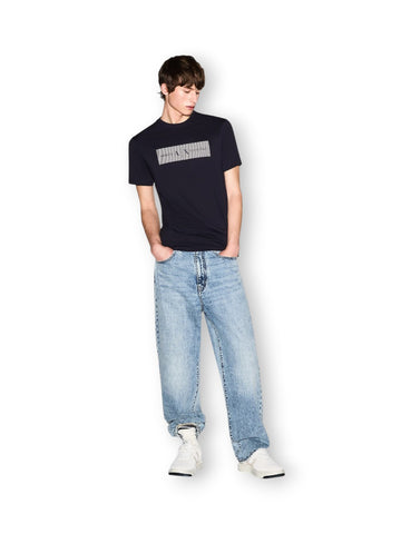 Armani Exchange T-Shirt 100% Cotton - T-Shirt Uomo - Blu