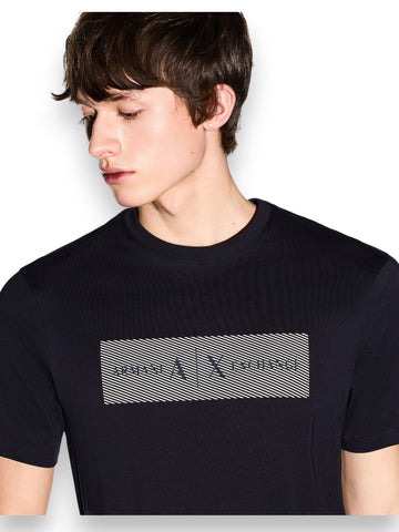 Armani Exchange T-Shirt 100% Cotton - T-Shirt Uomo - Blu