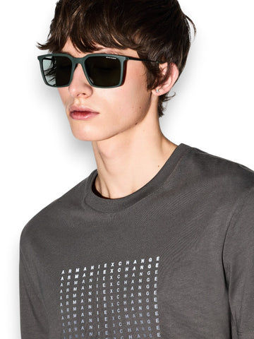 Armani Exchange T-Shirt 100% Cotton - T-Shirt Uomo - Verde