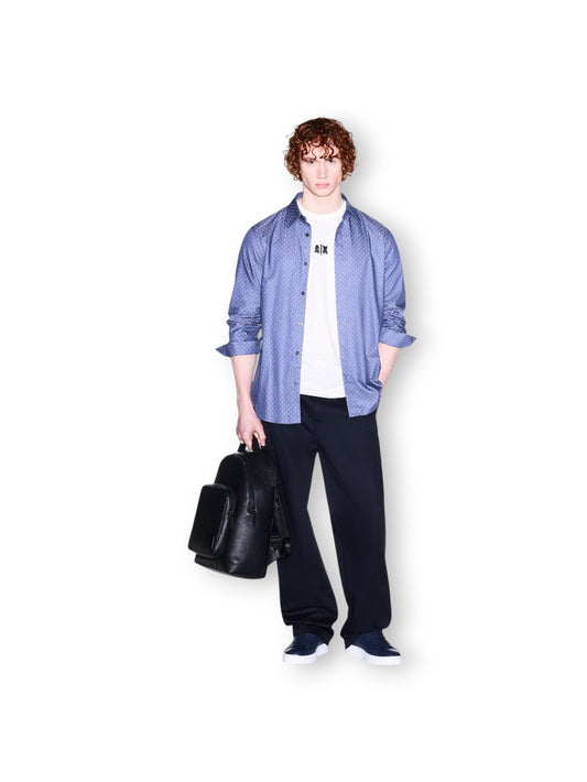 Armani Exchange Shirt 100% Cotton - Camicia Uomo - Fantasia