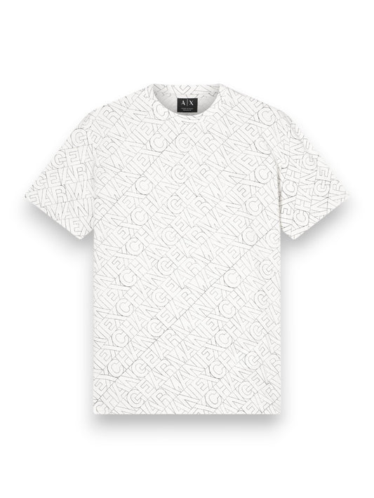 Armani Exchange T-Shirt 100% Cotton - T-Shirt Uomo - Panna