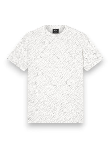 Armani Exchange T-Shirt 100% Cotton - T-Shirt Uomo - Panna