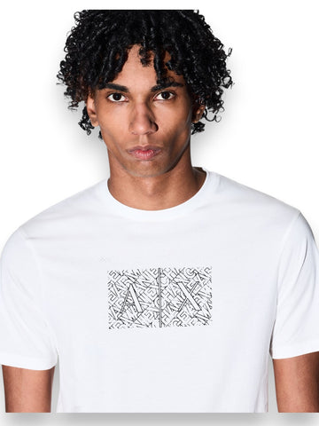 Armani Exchange T-Shirt 100% Cotton - T-Shirt Uomo - Bianco