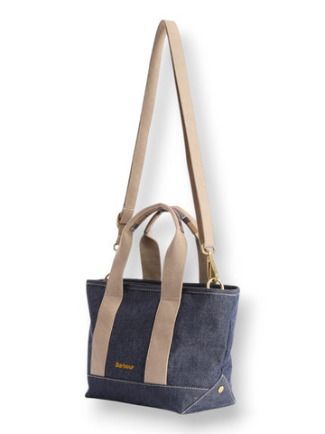 Barbour Mini Mya Denim Tote Bag - Borsa Donna - Indigo