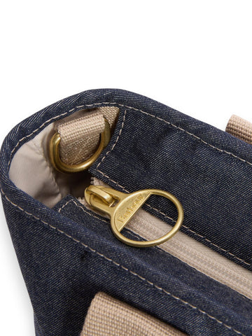 Barbour Mini Mya Denim Tote Bag - Borsa Donna - Indigo