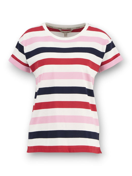 Barbour Lyndale Top - Maglieria Donna - Rosa/Rosso