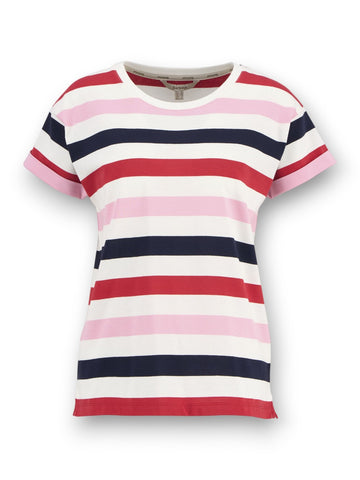 Barbour Lyndale Top - Maglieria Donna - Rosa/Rosso
