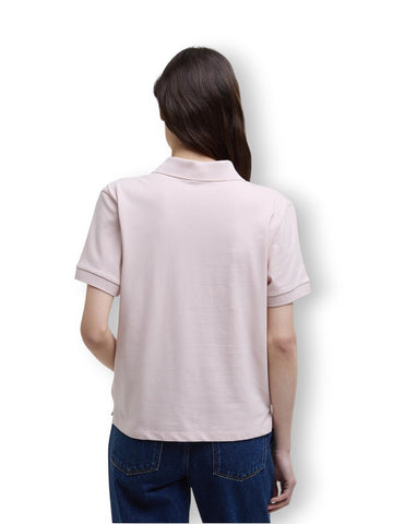 Barbour Bowford Polo Top - T-Shirt Donna - Rosa